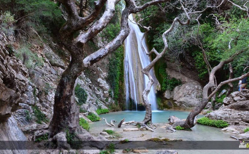 Neda waterfalls in Figalia